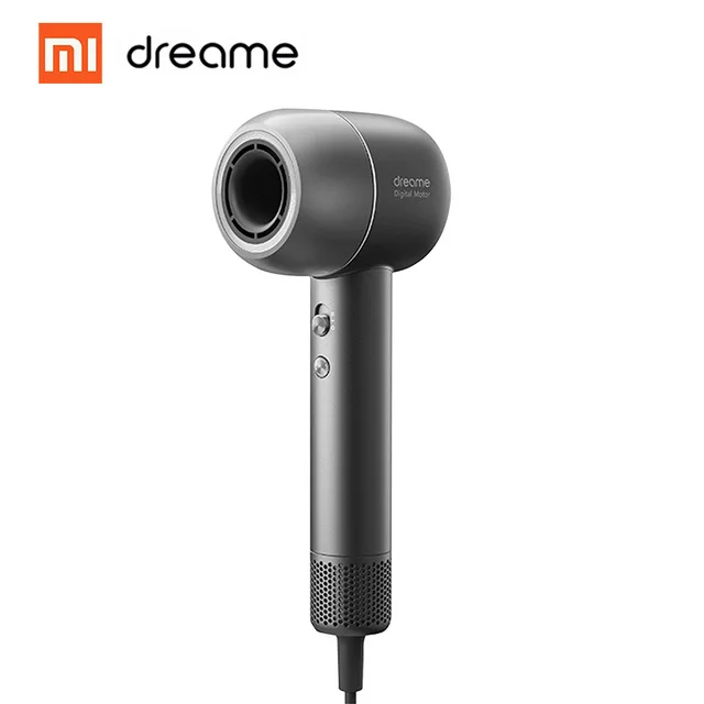 New Xiaomi Dreame Anion Hair Dryer Intelligent Temperature Control Negative Ion Male Female 110,000 rpm Dual Powerful device - Цвет: Black Grey