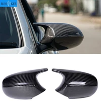 2xmirror cover e90 car side door rearview side mirror cover cap for bmw e90 e91 2005 2007 e92 e93 2006 2009 m3 style e80 e81 e87