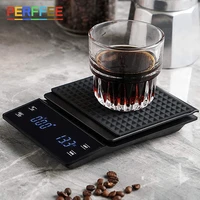 lcd display touch screen coffee scale with timer high accuracy digital electronic scale home kitchen food coffee scale 3kg0 1g