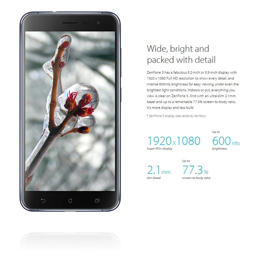 ASUS Zenfone 3 ZE552KL смартфон с 5 дюймовым дисплеем восьмиядерным процессором Snapdragon 625