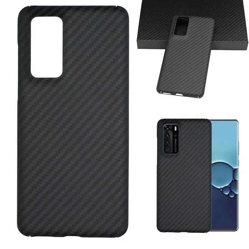 

For Huawei P40pro Mobile Phone Case Carbon Fiber Material High-end Phone Atmosphere Business Case Ultra-thin P9I0