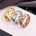 Модные волнистые обручальные кольца из нержавеющей стали для мужчин и женщин, размеры 5-10
