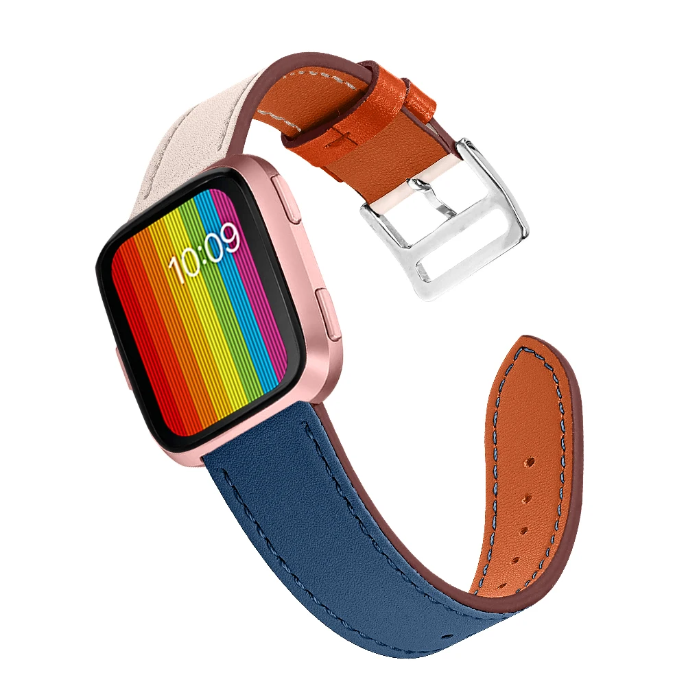 OULUCCI кожаный ремешок для наручных часов для Fitbit Versa Ремешок Браслет ремень для Fitbit Versa Браслет Смарт часы