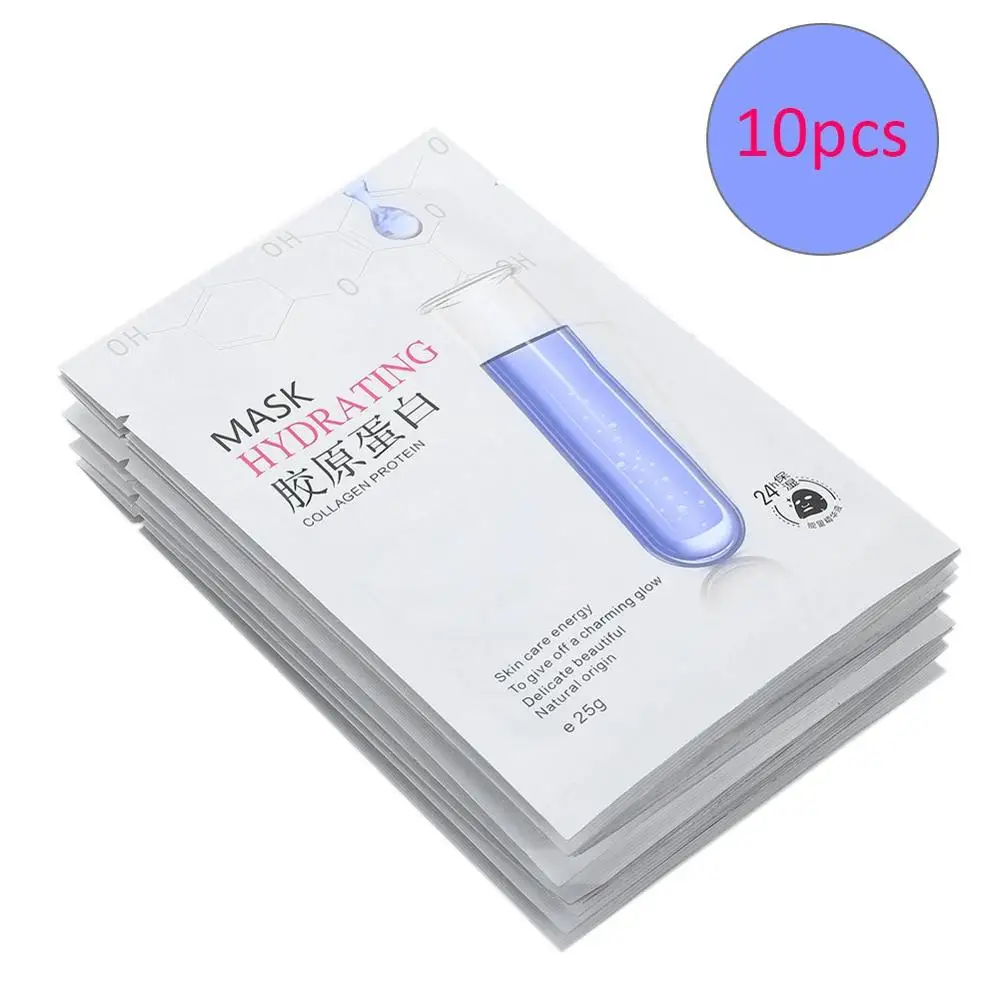 Micro Needle Roller 10Pcs Moisturizing Hydrating Mask Collagen Repair Face Essence for Skin Care Ultrasonic Cleaning | Красота и