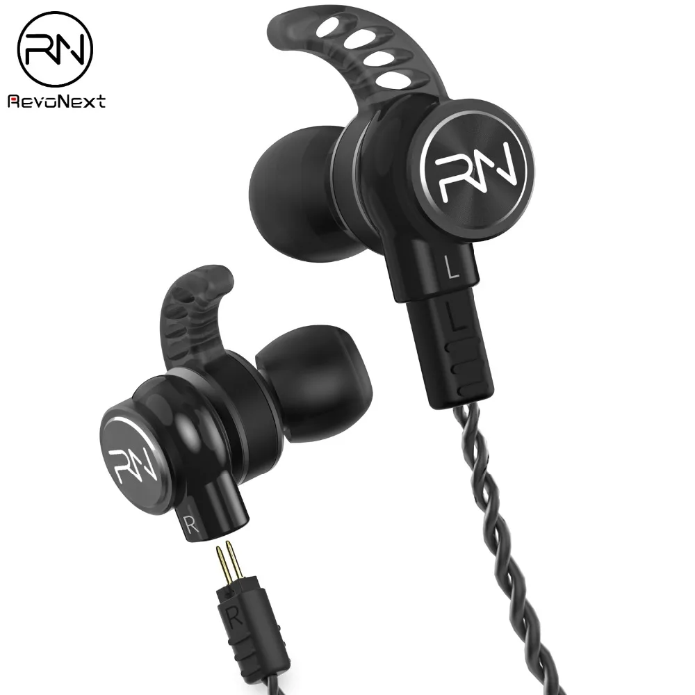 Hybrid In Ear наушники Revonext RX6 1DD + 1BA HIFI Bass DJ для бега спортивные гарнитура вкладыши QT2 QT3