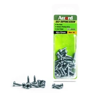 accord 35pcs self tapping screws 8gx12mm zinc plated with storage box galvanized steel fasteners