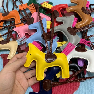 Роскошная брендовая Дизайнерская кожаная брелок лошадь брелки для ключей