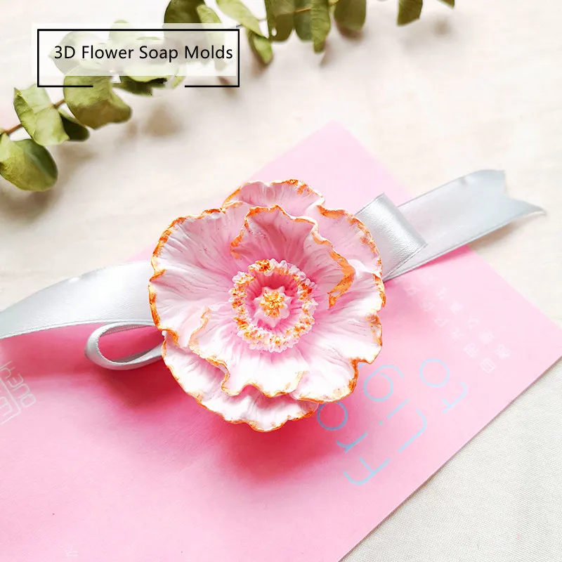 Силиконовая форма для мыла того чтобы сделать картина с изображением цветков