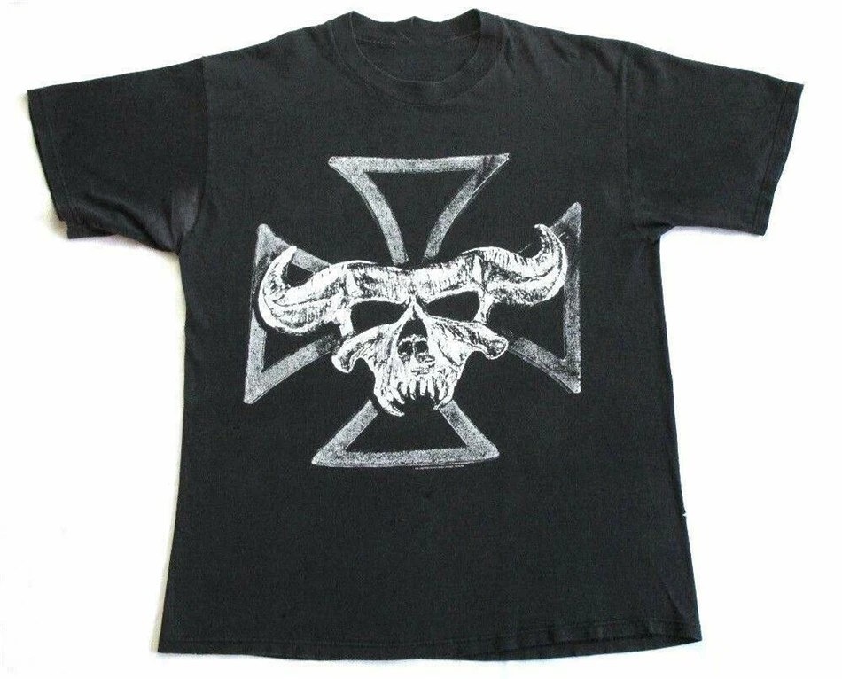 Danzig Винтажная Футболка концертный тур Гленн Autographed панк рок группа футболка