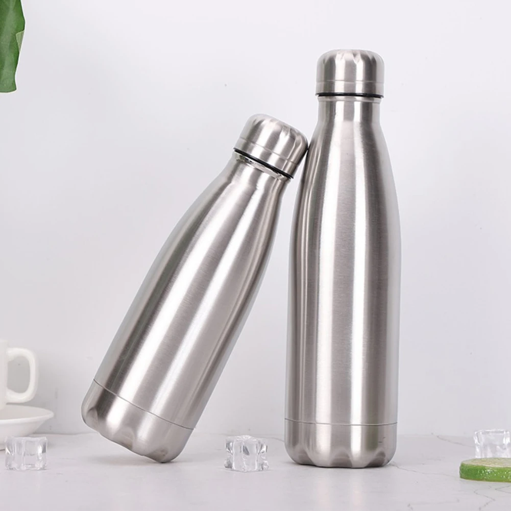 

500/750/1000ml Stainless Steel Water Bottle Portable BPA free Water Drinking Bottle Gym Sports Cycling Drinkware Kids School