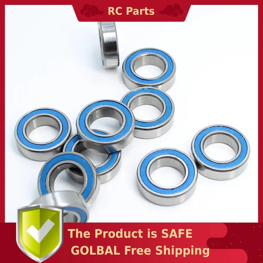 

MR148RS Bearing ABEC-3 10 PCS 8x14x4mm Miniature MR148 2RS RU Ball Bearings Blue Sealed For Axial SCX10 II