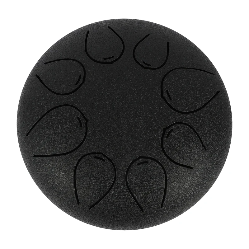 

5.5 Inch Black Ethereal Drum Steel Tongue Drum Worry-Free Drum Hand Disc Drum Color Hollow Drum