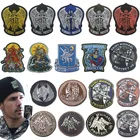 Значок Saint Michael Protect US, нашивка с крючками с вышивкой, армейские военные тактические нашивки на одежду, нарукавники, аппликация для кепок и сумок