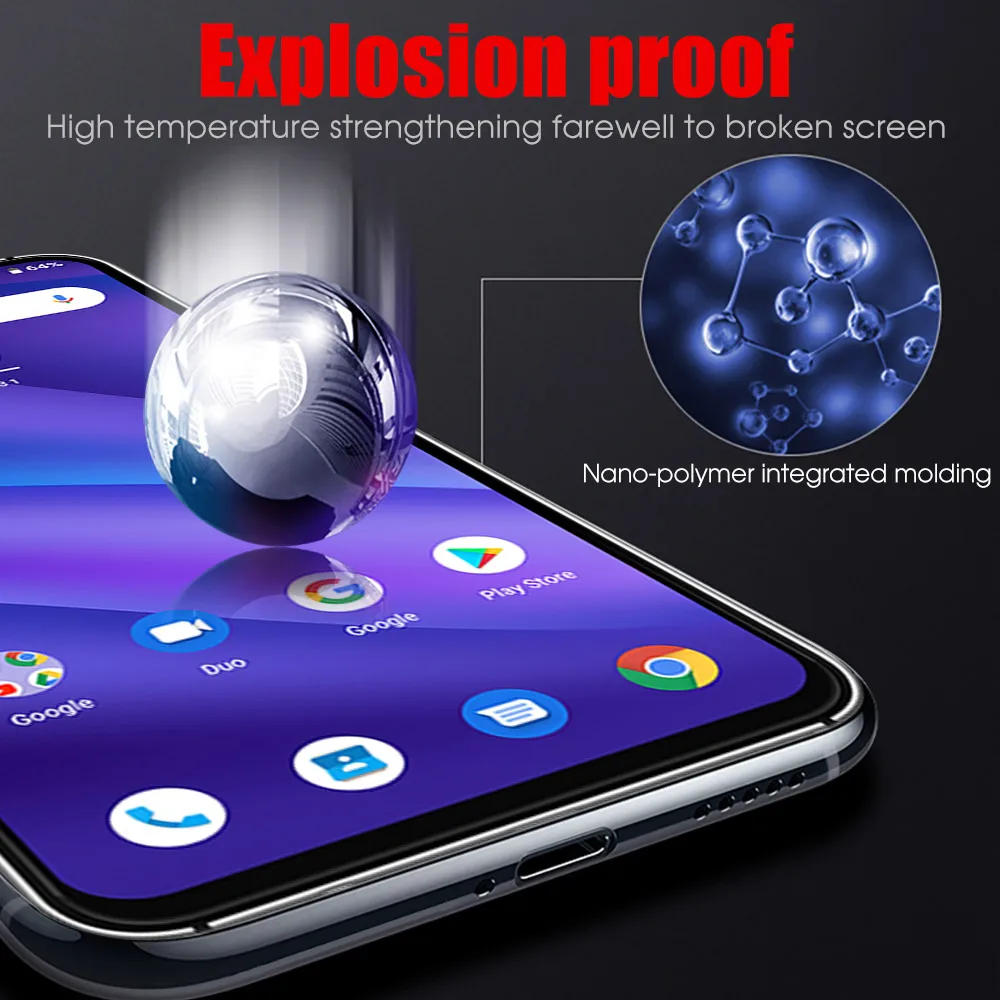 Закаленное стекло для UMIDIGI A5 PRO 3 шт. полноэкранная пленка Pro Защитное экрана HD