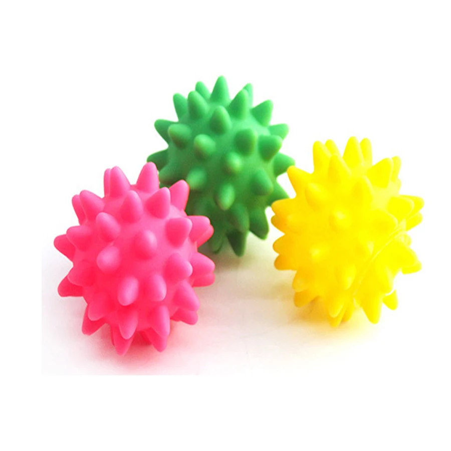 Игрушки для собак шар морских Urchin мягкий резиновый виниловый звук жевательные
