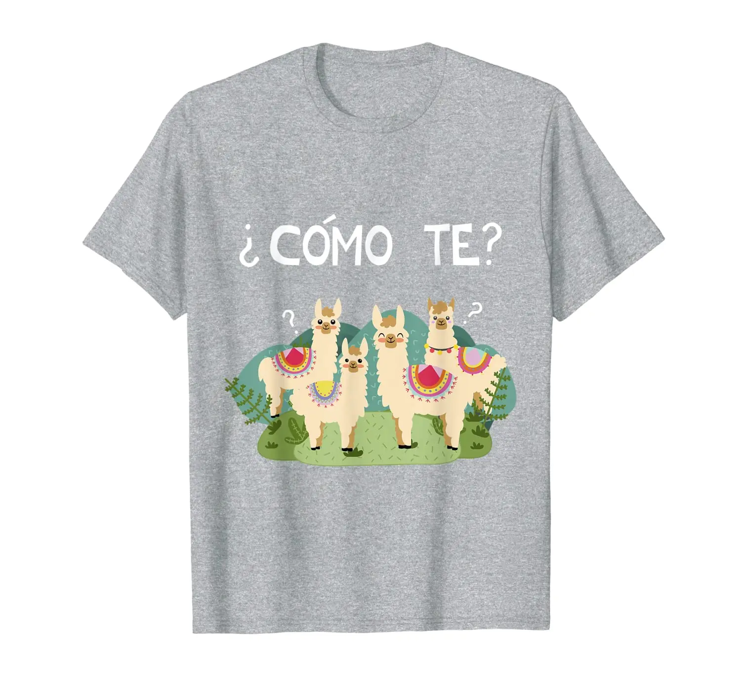 

Смешная испанская футболка, Комо те лама, Llama футболка
