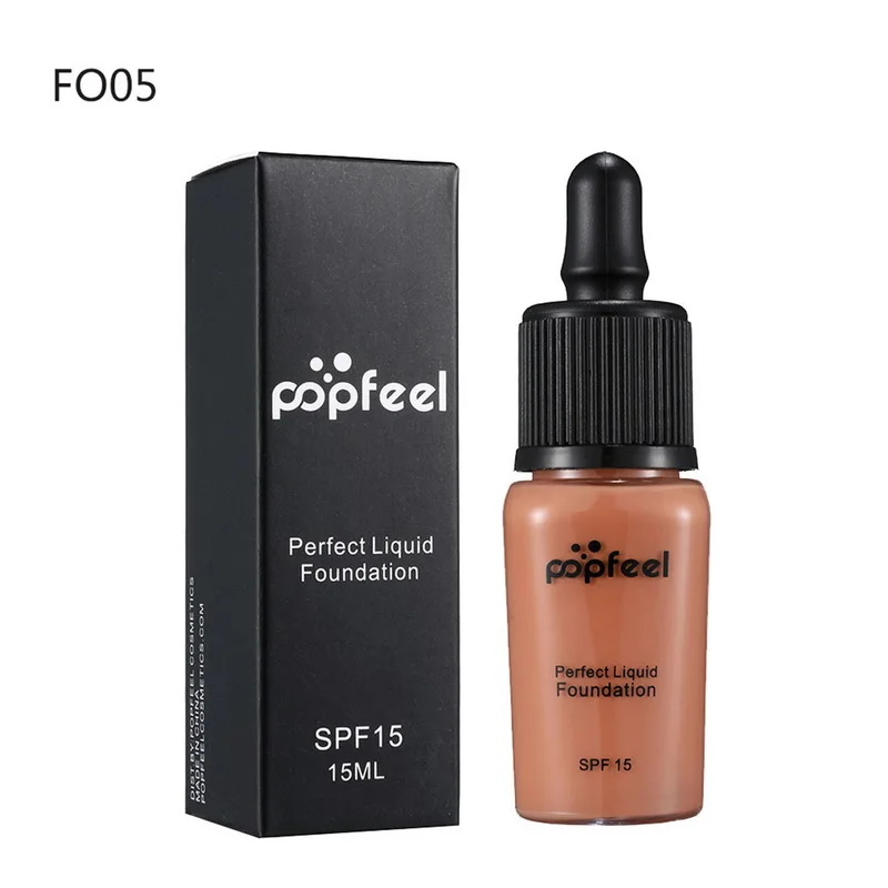 Popfeel Face Foundation Cream Base Makeup Professional Matte Finish Make Up Liquid Concealer Waterproof Brand Natural Cosmetic |