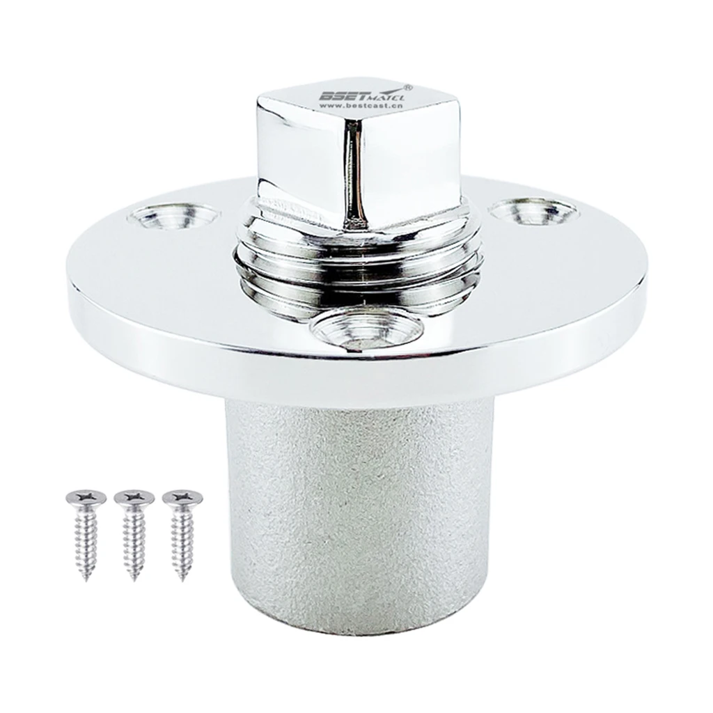 

Universal 1/2' Marine Boat Kayak Stainless Drain Plug Boat Hardware Part Accessory Silver