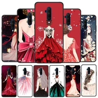 wedding dress girl silicone cover for oneplus nord ce 2 n10 n100 9 9r 8t 7t 6t 5t 8 7 6 plus pro phone case shell