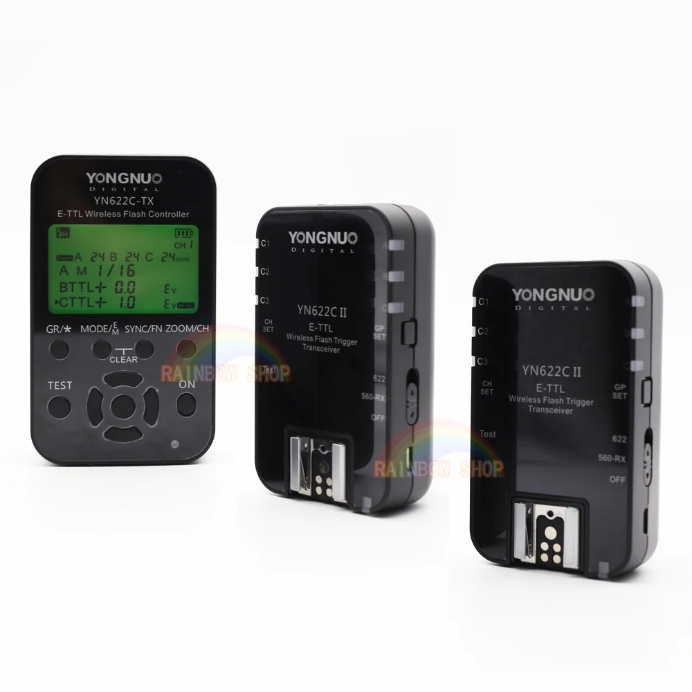 3in1 Wireless Flash Trigger Receivers Yongnuo YN622C + YN622C-TX E-TLL Transceiver for all Canon YN685 YN600EX-RT II | Электроника