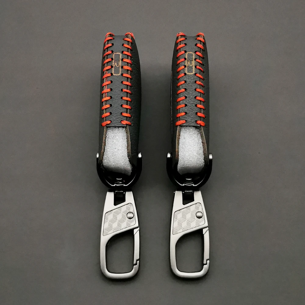 

For Volkswagen VW Tiguan Passat Golf Alltrack 2018 2019 2020 Leather Remote Key Case Fob Shell Cover Skin Pocket 4 Buttons