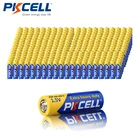 100 шт.лот PKCELL R6P 1,5 в AA батарея сверхмощная 1,5 Вольт R6 UM3 AA карбоновые батареи для сухих батарей 2A батареи