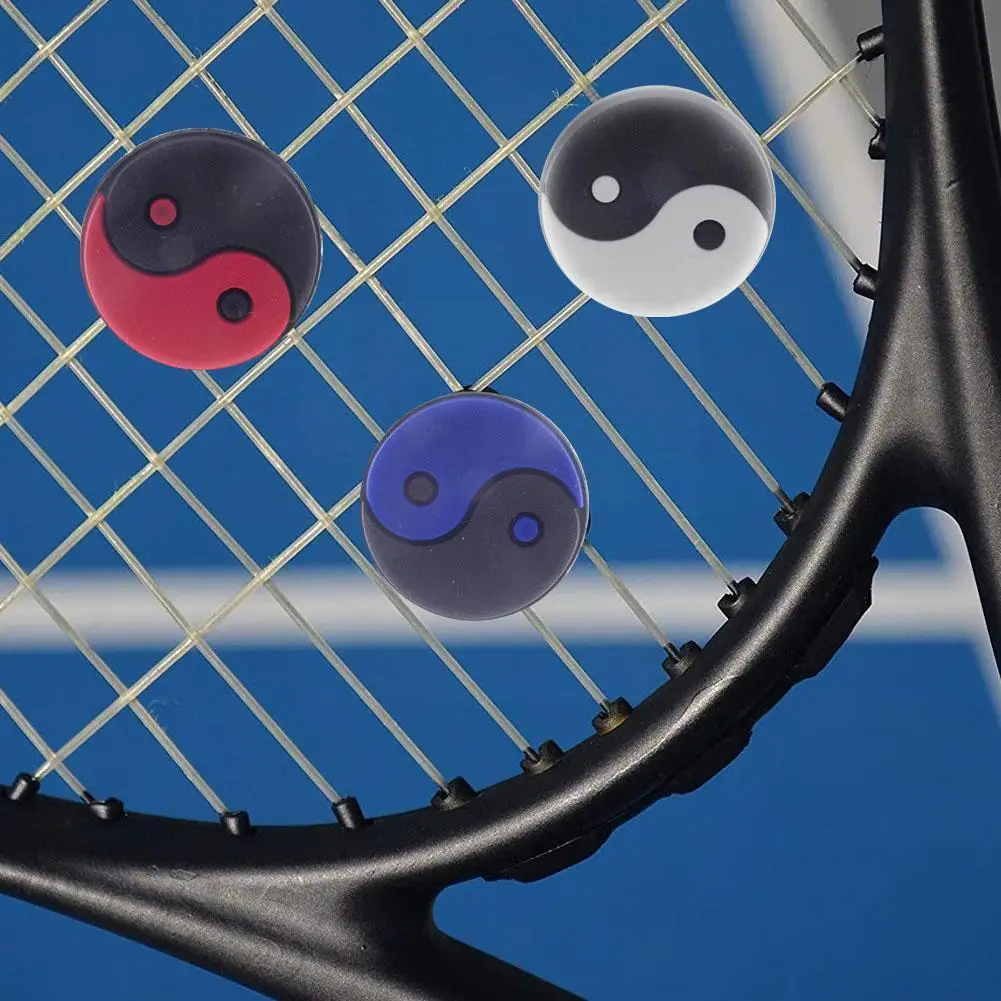 

6pcs Tennis Racket Shock Absorber PVC Tennis Racket Shock Vibration Tennis Rubber Accessories Silicone Racket Absorber Damp B7R4