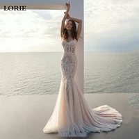 lorie champagne mermaid wedding dress 2022 spaghetti straps appliqued lace bridal dresses boho wedding gowns %d1%81%d0%b2%d0%b0%d0%b4%d0%b5%d0%b1%d0%bd%d0%be%d0%b5 %d0%bf%d0%bb