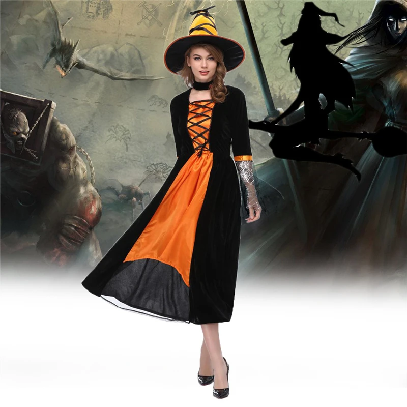 

Halloween Cosplay Clothing Variety Witch Witch Cloak Women's Clothing Masquerade Adult Ms Apparel Christmas Party