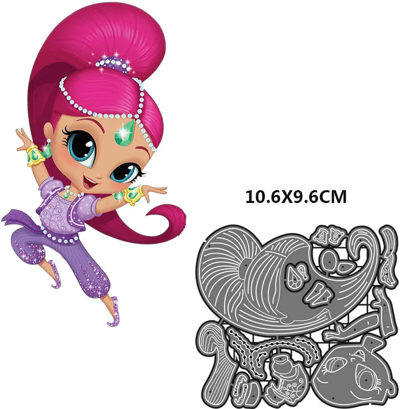 Набор ножей для вырубки "Девочки" новый блеск металлических вырубных шаблонов для скрапбукинга, тиснения бумаги, открыток, рукоделия, штампы, любимых детьми.