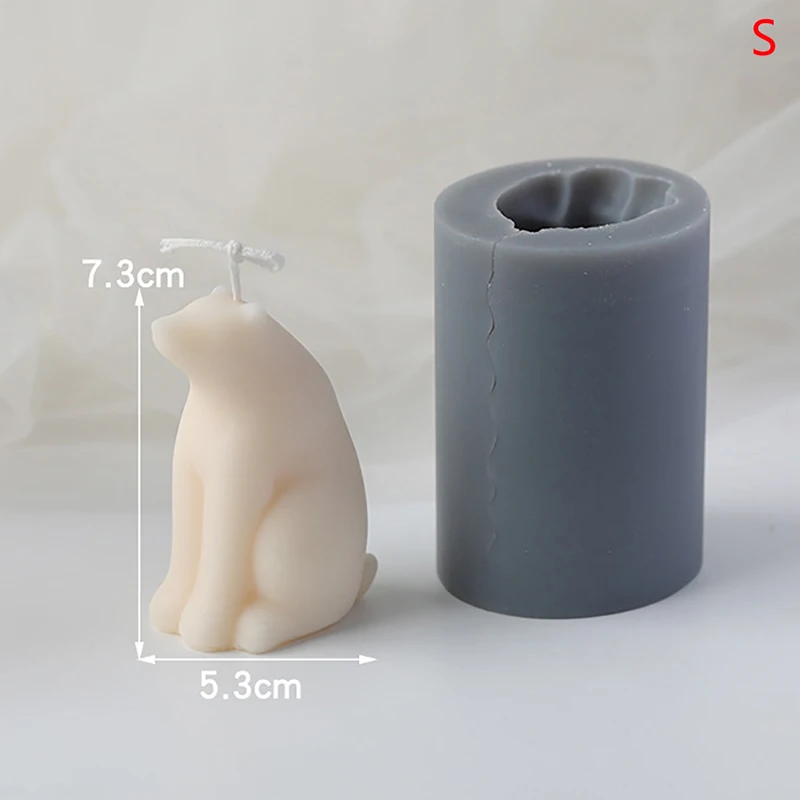 3D силиконовая форма в виде белого медведя для свечей Рождественский Декор