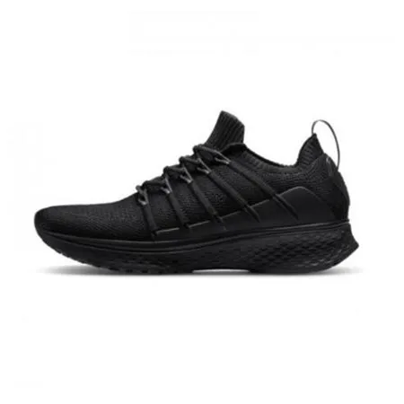Black Size41 Новинка Xiaomi Mijia 2 Sneaker Smart Sports Uni-moulding Techinique Fishbone Lock system эластичная вязанная амортизирующая подошва - Цвет: Black Size41
