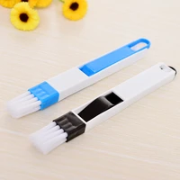 2 in1 plastic cleaning brush set window slot toilet corner keyboard cleaner with dustpan 2 color household cleaning tools