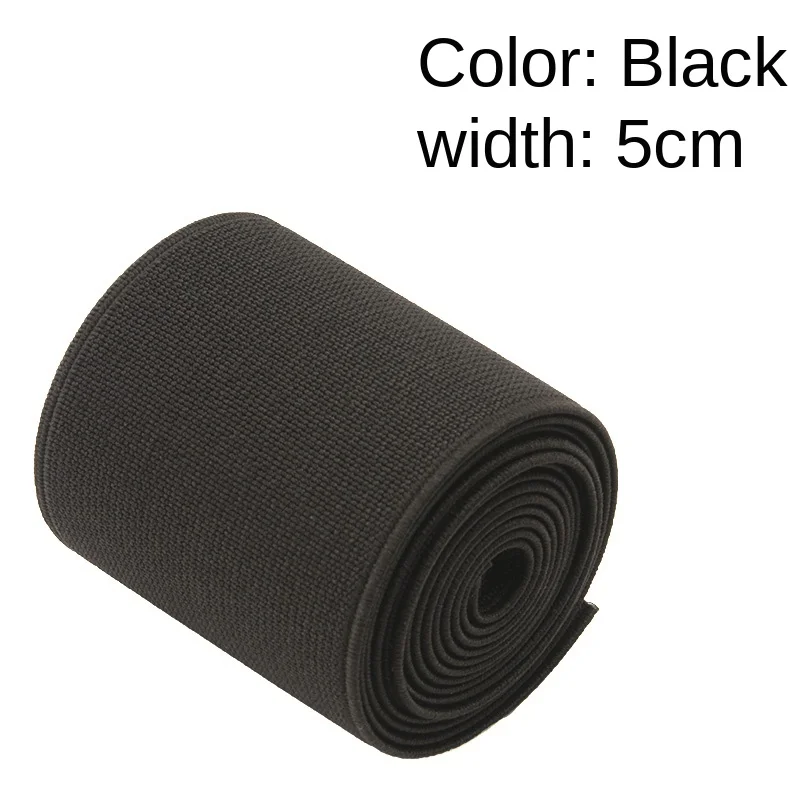 

Thick Color Elastic Band 5cm Pantskirt Belt Shoes Car Decoration Strap Belly Band Waist Seal Bandwidth Elastic Band