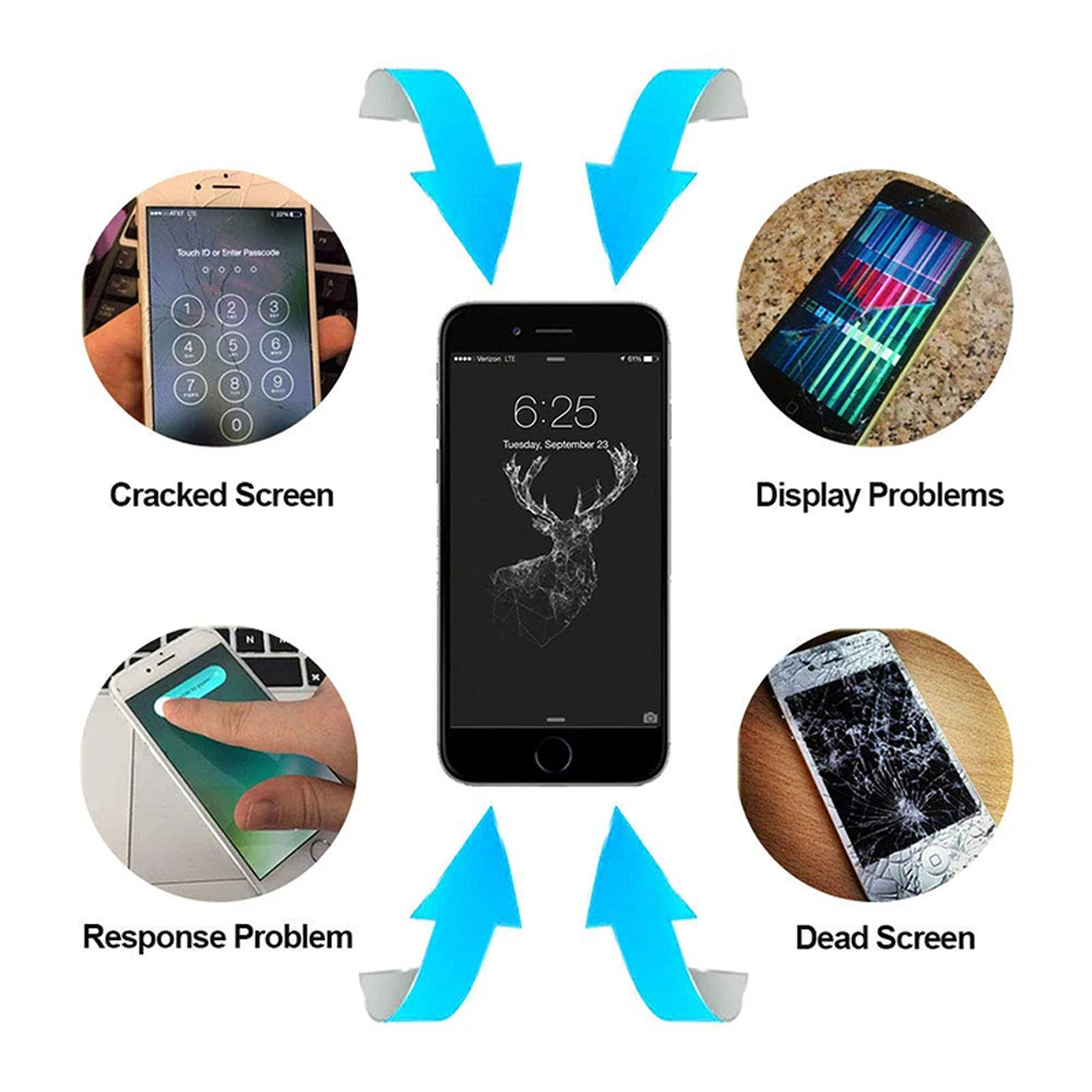 AAA + ЖК-дисплей для iPhone 6S Plus сенсорный экран замена дигитайзер сборка ЖК-экран без