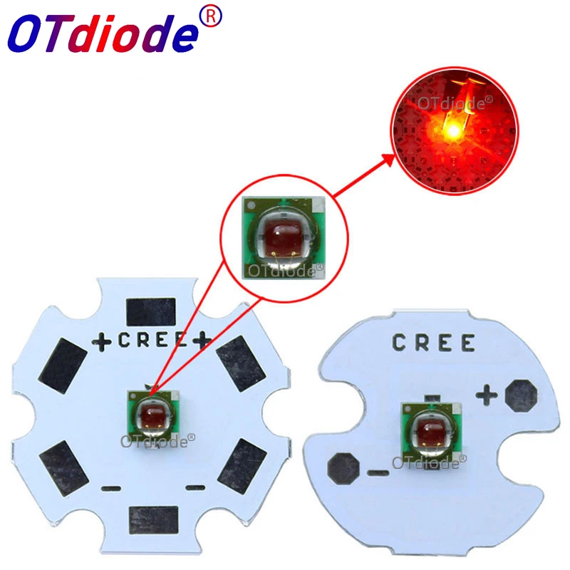 10 шт. оригинальный 1 Вт 3 Cree XPE XP E красный цвет 3535 620 630nm 2 5 в ма светодиодные бусины