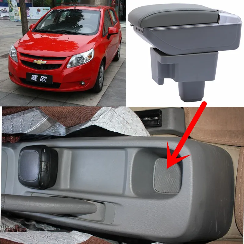 

Car Armrest Box For Chevrolet Sail Central Console Arm Store Content Box Car Styling