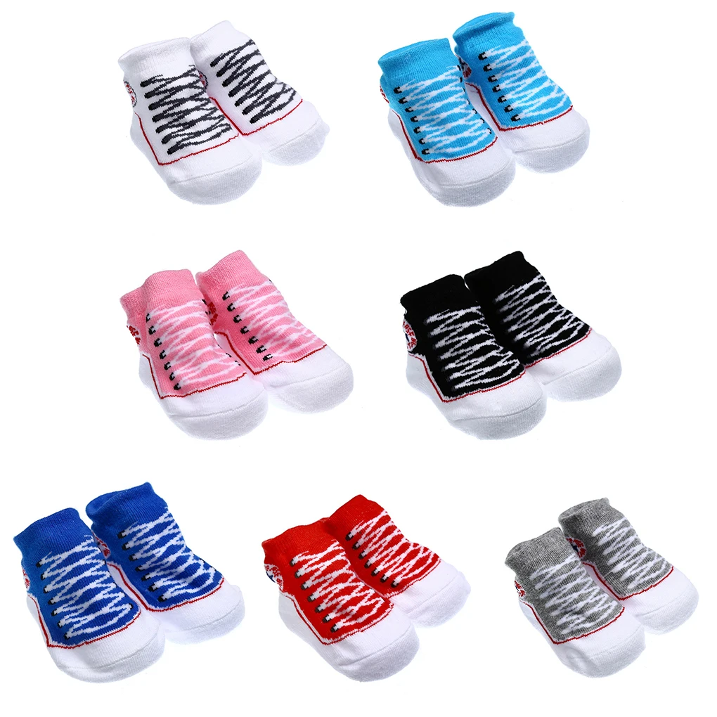 

Anti Slip Cotton Socks Shoes Slippers Socks For 0-6 Month Newborn Baby Boy Girl Cartoon Baby Socks Striped Ankle Sock Calcetines