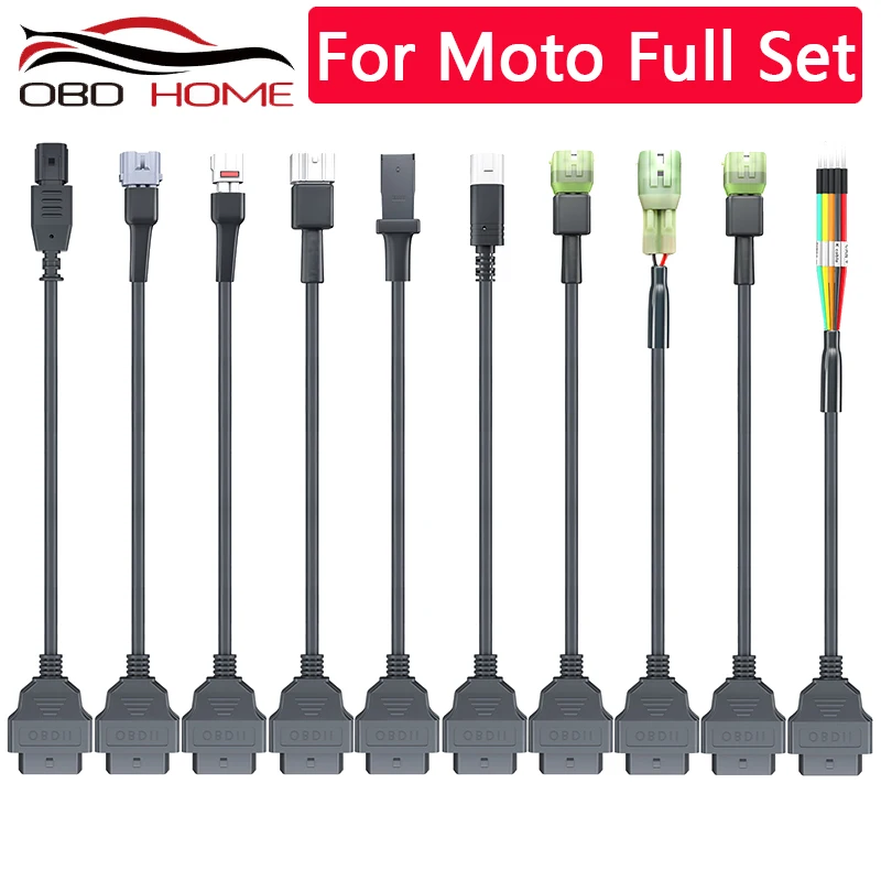 OBD2 Extension Cable For Moto Full Set YAMAHA 3Pin/4Pin Honda 4Pin/6Pin KTM 6Pin K+CAN Universal | Автомобили и мотоциклы