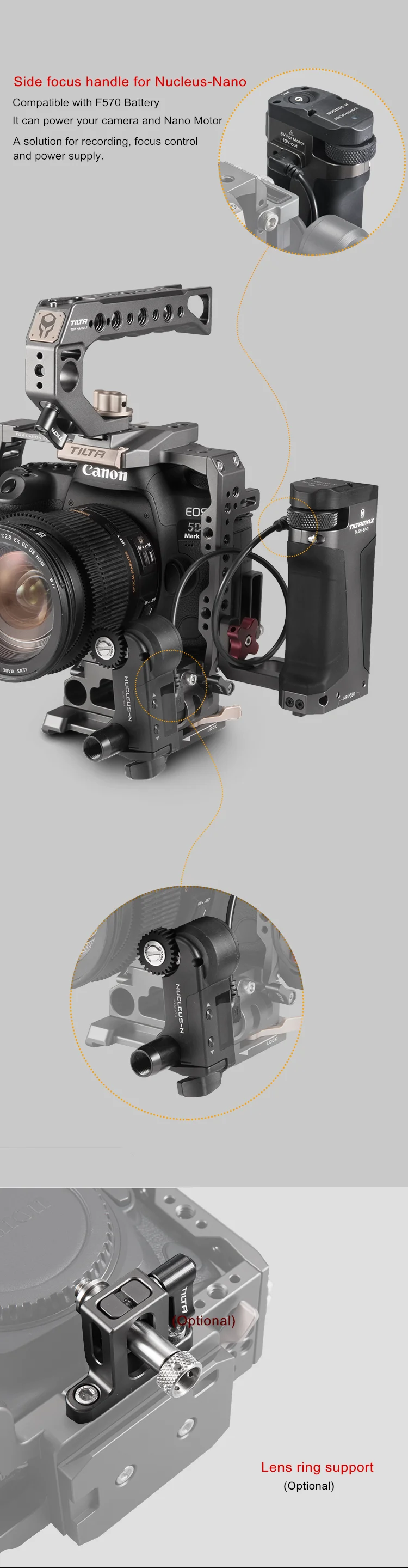 Tilta клетка для Canon 5D серии DSLR камеры 5D Mark II III IV клетка для 5D2 5D3 5D4 камеры аксессуары