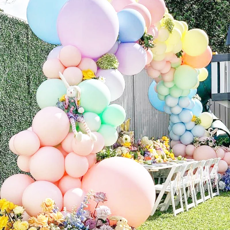 5/10/18inch Macaron Balloons Giant Candy Pink Purple Tiffany Blue Pastel Balloon Wedding Birthday Party Kids Air Globos | Дом и сад