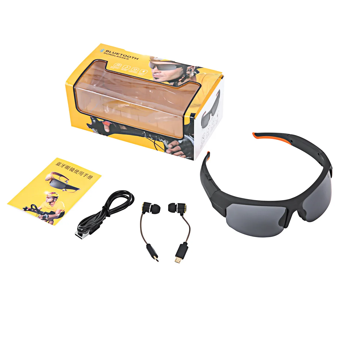

ET Sunglasses Camera Headset HD1080P Smart Mini Camera Glasses Multifunctional Bluetooth MP3 Player Sports Accessories 16/32Gb