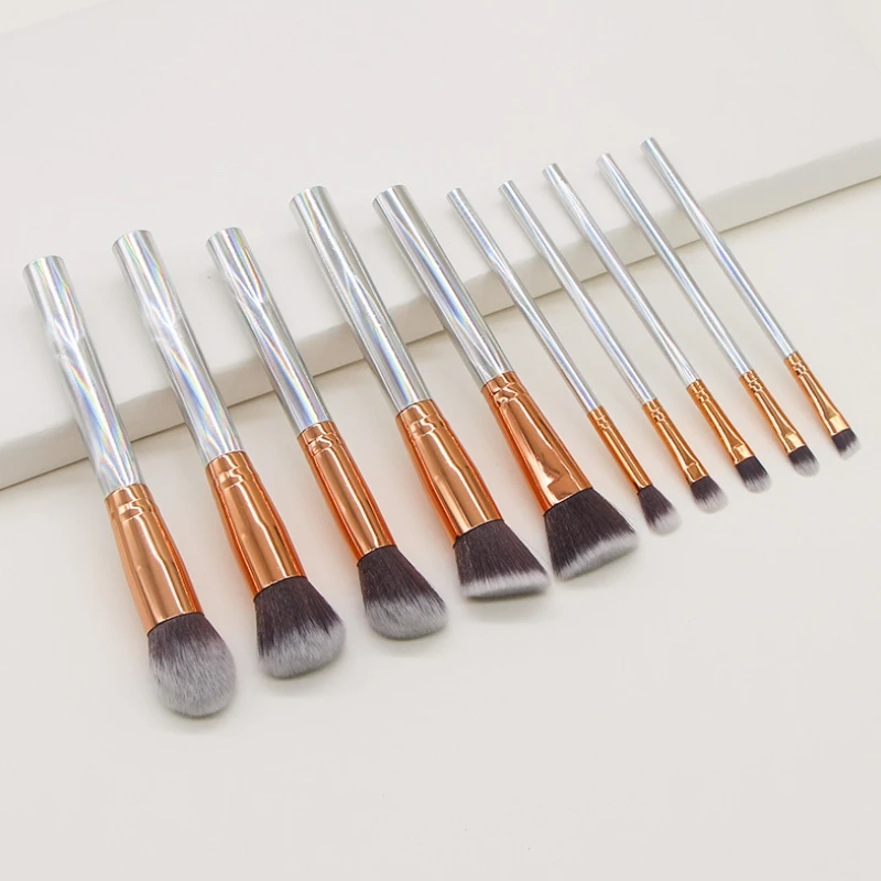 

10/Pcs Makeup Brushes Sets Highlighter Eye Cosmetic Powder Foundation Eye Shadow Cosmetics Professional Eyebrows Soft Hair Blush