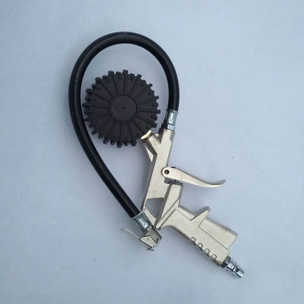 

Multi-Function Inflator Car Tire Pressure Gauge Inflation Monitoring Dial Inflatable Meter Aluminum Alloy