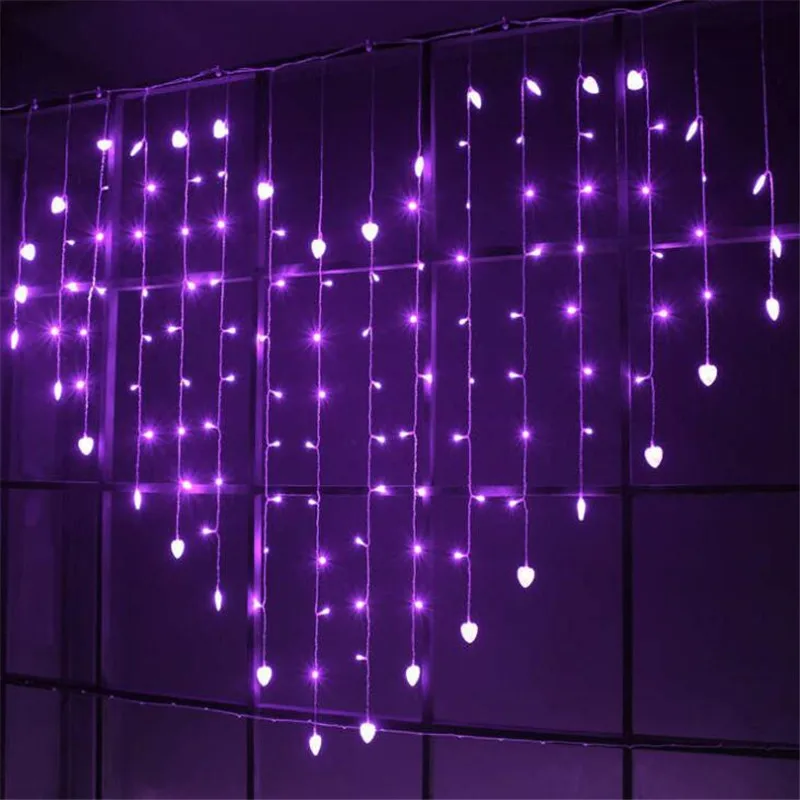 Светодиодная гирлянсветильник в форме сердца с вилкой для ЕС/США 2 м * 1 5