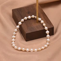 trendy simple delicate pearl bracelet stretchable 17cm beaded freshwater pearl bracelets for women 2021