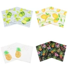 20 шт.лот, Новое поступление, милые фруктовые бумажные салфетки с лимонным ананасом, бумажные полотенца для украшения на день рождения и вечерние принадлежности