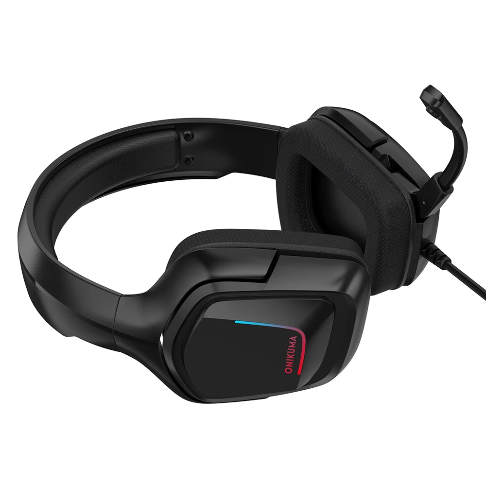 RGB светодиодный Stereo-4D глубокий бас Игровые наушники гарнитура с микрофоном для xbox