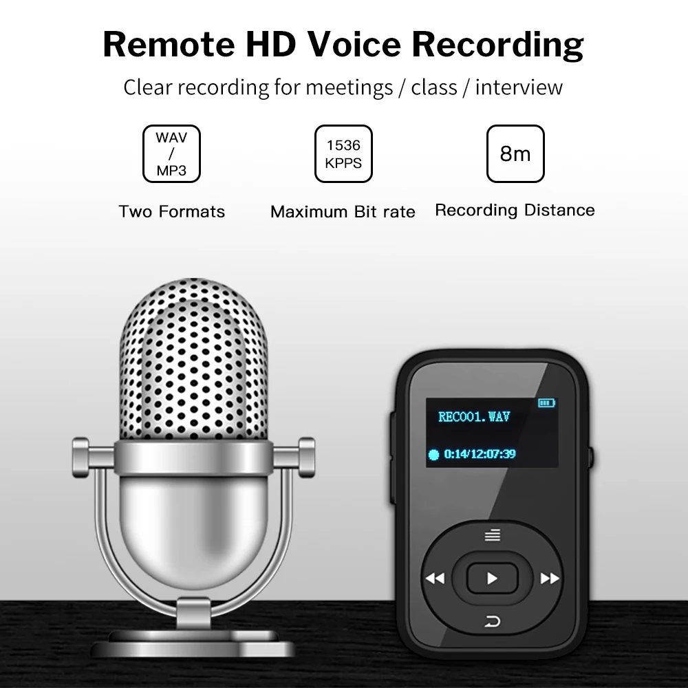 Deelife Спортивный MP3 плеер Bluetooth с зажимом, FM радио, повязка на руку, портативный мини MP 3, музыкальный плеер для бега, спортивный MP3-Player