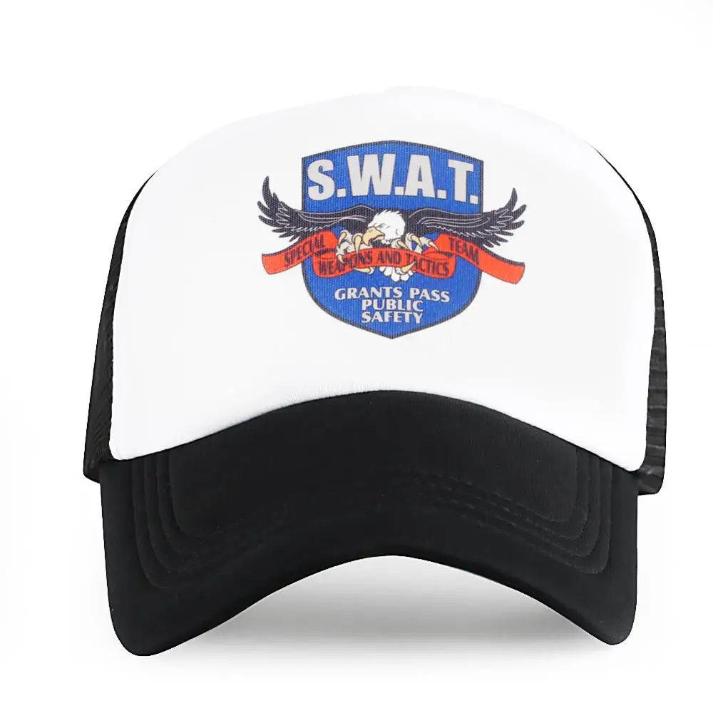 Черная бейсбольная кепка SWAT Мужская армейская тактическая Кепка Snapback хип хоп